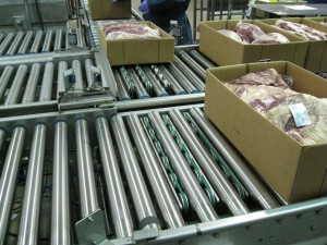 Carton Conveyor - Roller Conveyor - Meatworks
